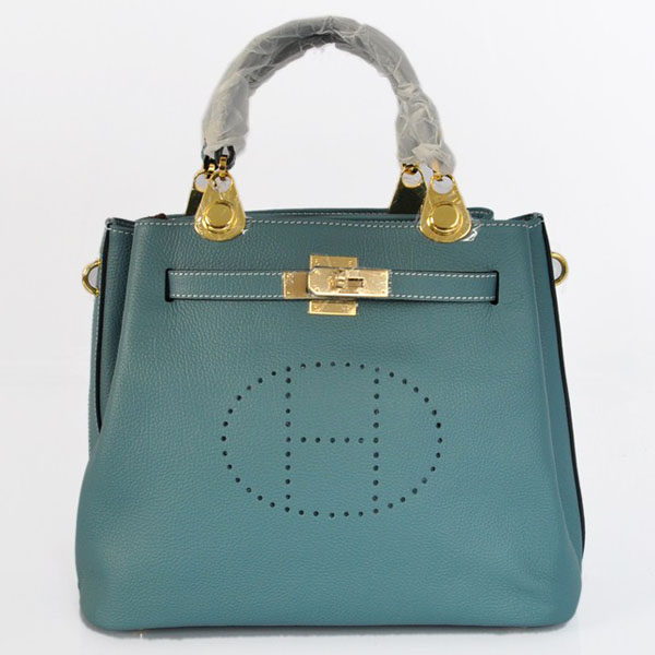 Cheap Hermes Kelly 33cm Togo Leather Bag Blue 1688